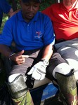 British Wounded Warrior wearing the Eagle Claw